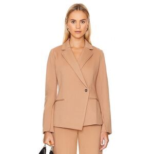 NWT Spanx Perfect Asymmetrical Tailored Blazer Office Stretch Ponte Size Small